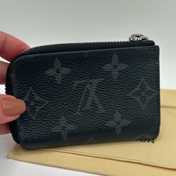 Authentic Louis Vuitton  Monogram Eclipse Coin Purse - Picture 2 of 15